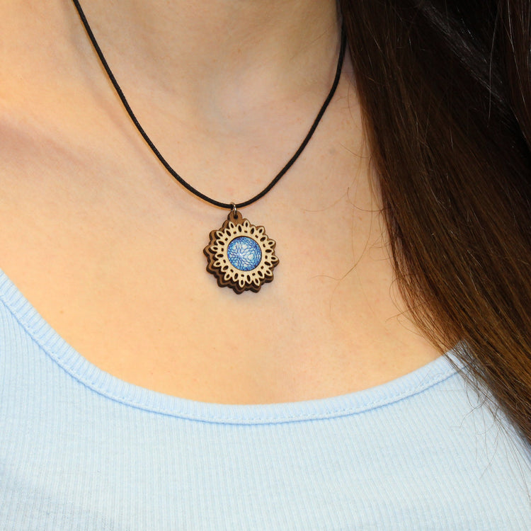 Mandala Schmuck Holz & Glas - Nanino Design Onlineshop
