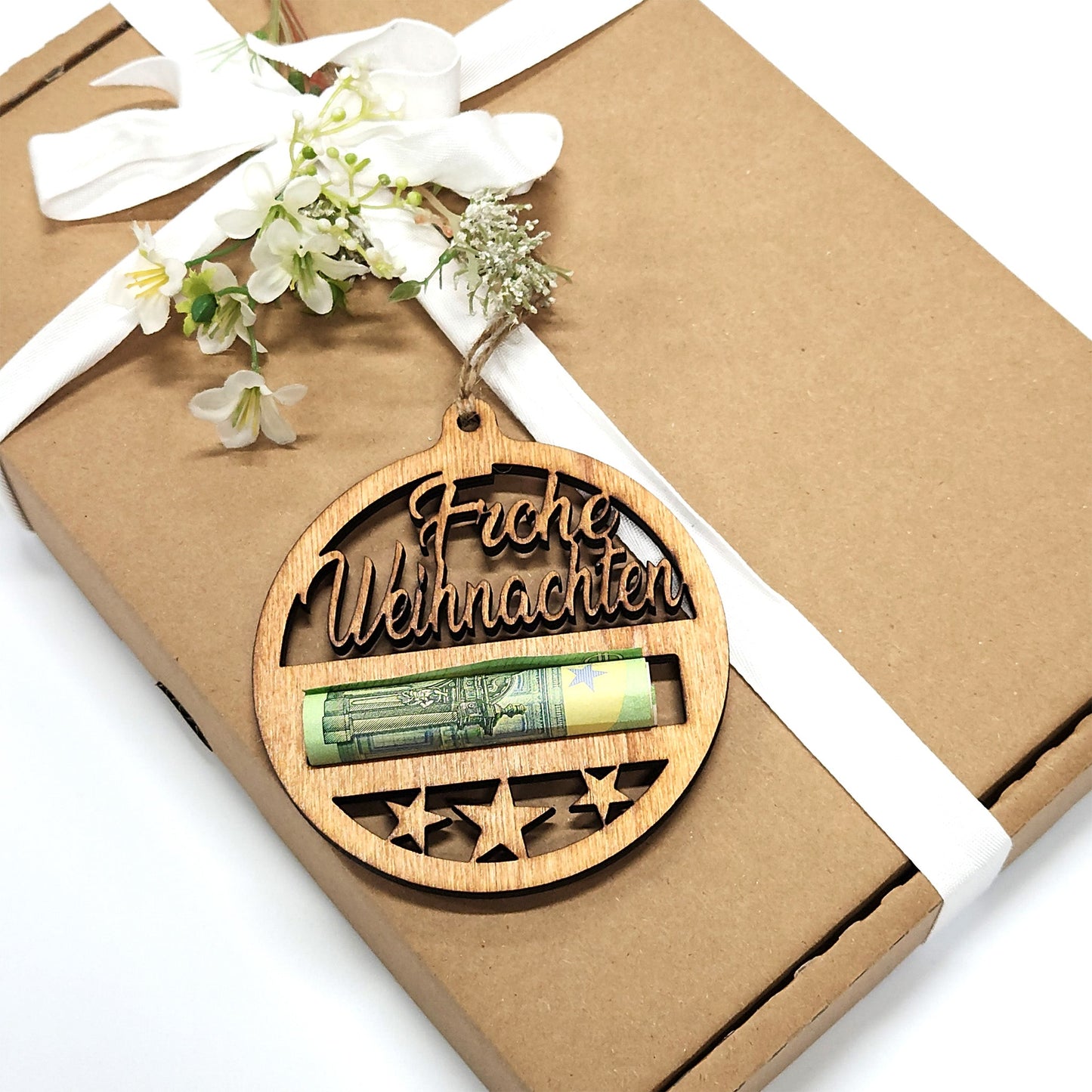 Anhänger "Frohe Weihnachten", Geldgeschenk - Nanino Design - 