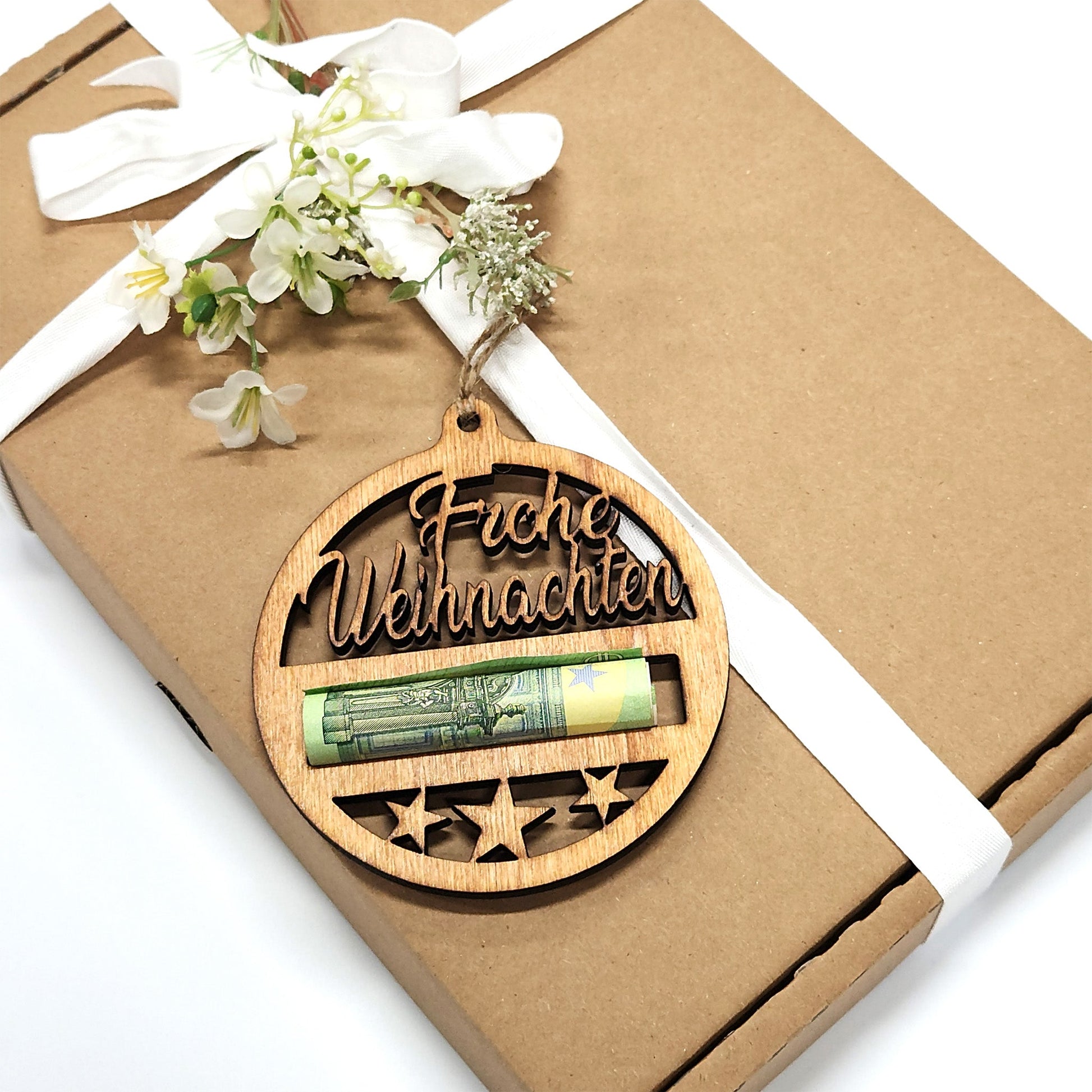 Anhänger "Frohe Weihnachten", Geldgeschenk - Nanino Design - 