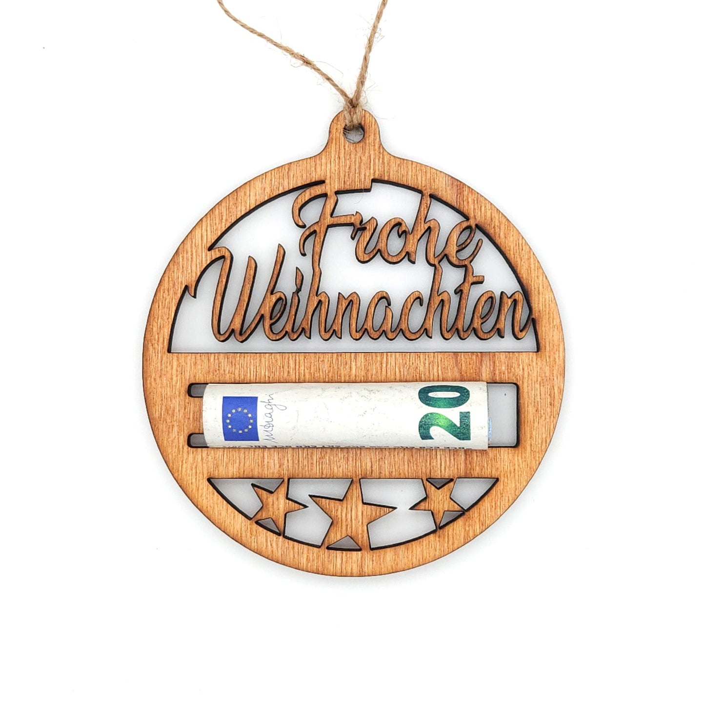 Anhänger "Frohe Weihnachten", Geldgeschenk - Nanino Design - 