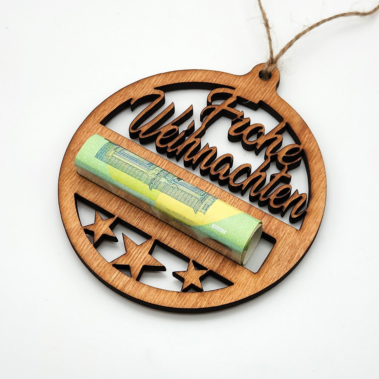 Anhänger "Frohe Weihnachten", Geldgeschenk - Nanino Design - 