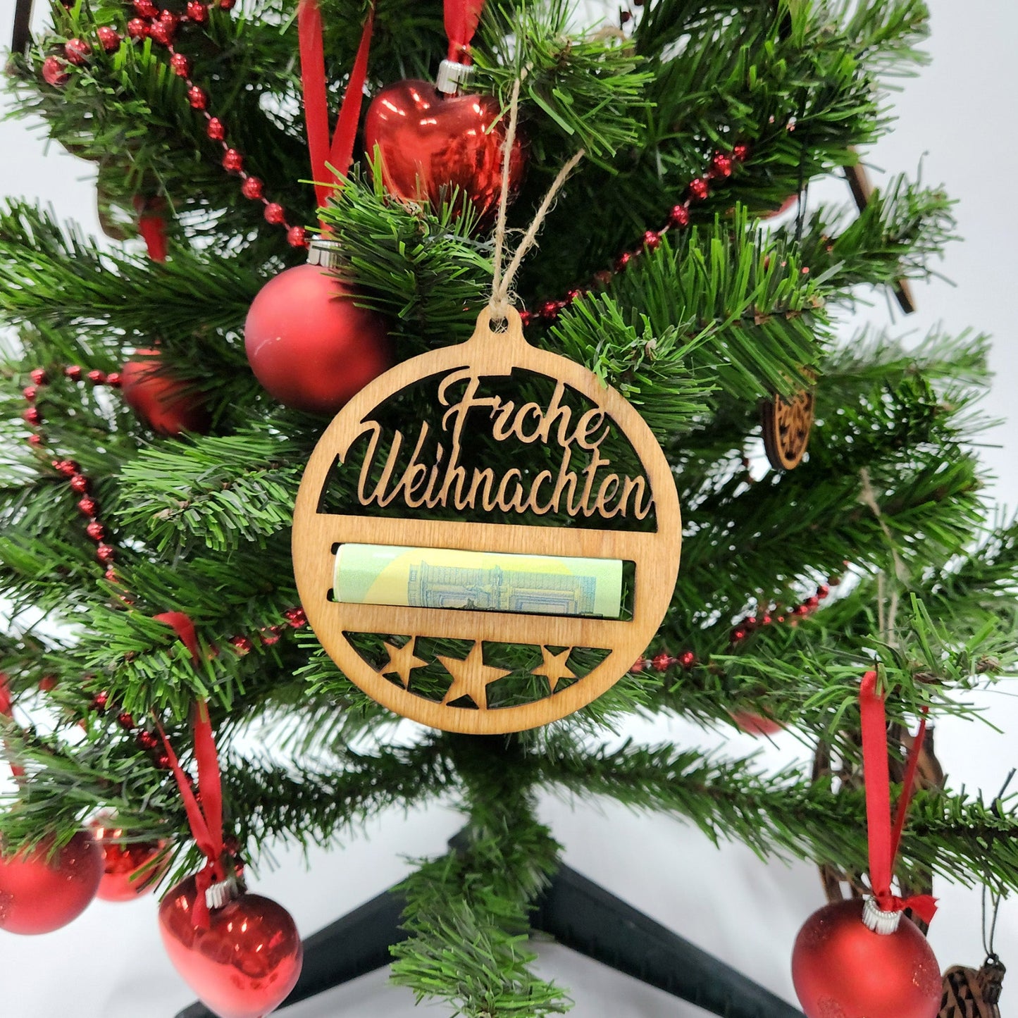 Anhänger "Frohe Weihnachten", Geldgeschenk - Nanino Design - 
