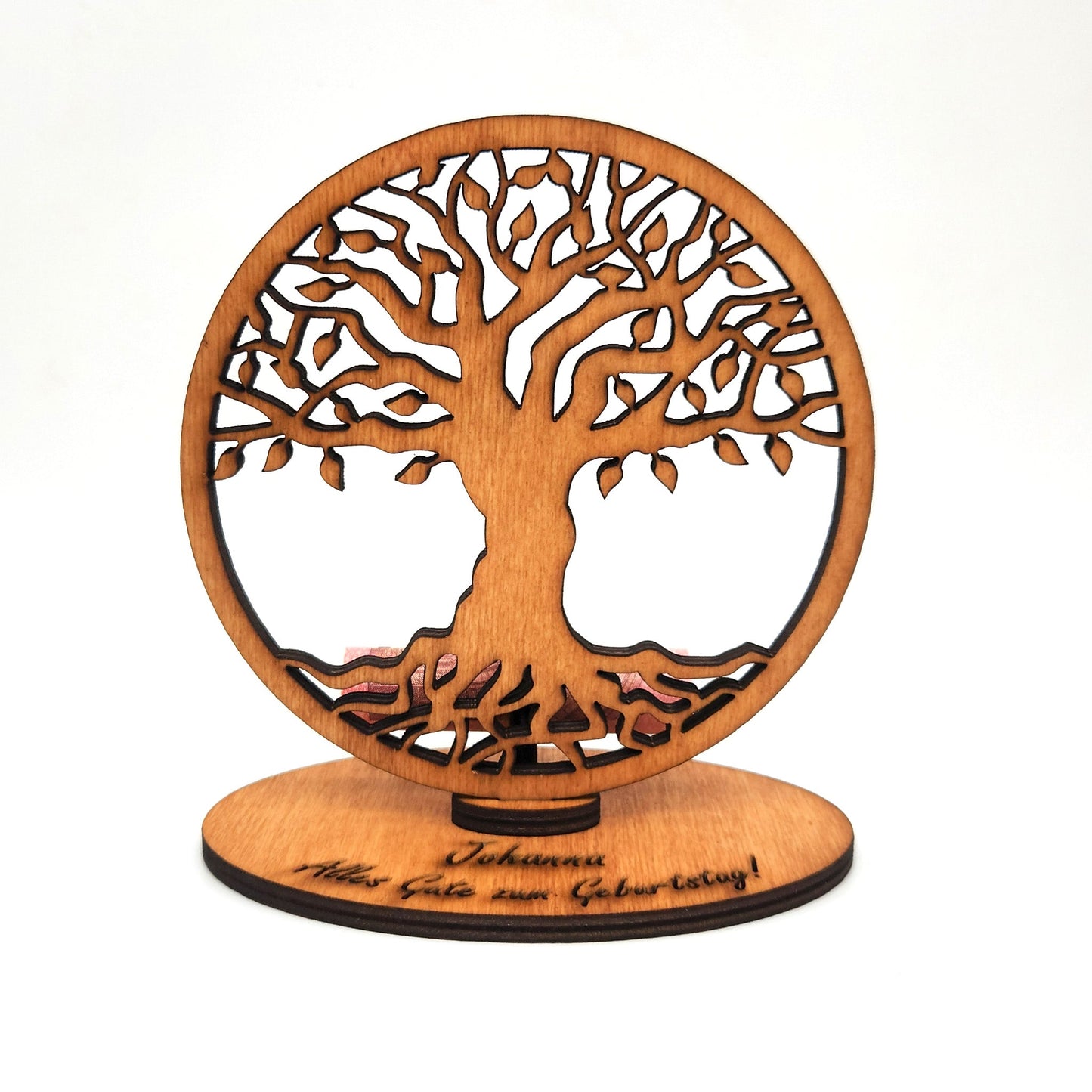 Aufsteller "Baum des Lebens" mit Geldscheinhalter, personalisiert - Nanino Design Onlineshop - 