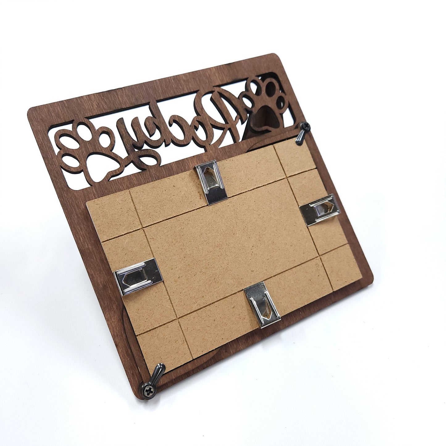 Fotobilderrahmen 10 x 15 cm mit Namen und Pfote, personalisiert - Nanino Design - 