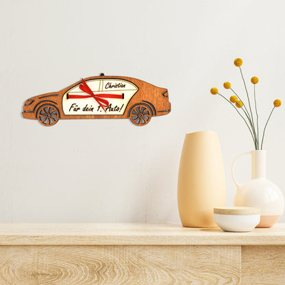 personalisiertes Auto aus Holz mit Geldfach | Wandbild | Geldgeschenk - Nanino Design Onlineshop - 