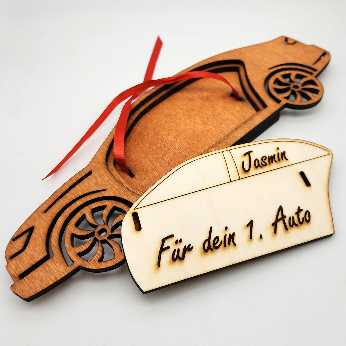 personalisiertes Auto aus Holz mit Geldfach | Wandbild | Geldgeschenk - Nanino Design Onlineshop - 