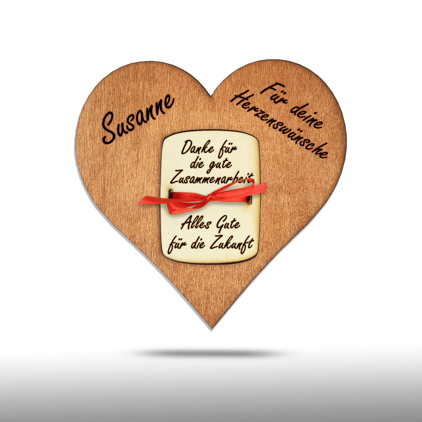 personalisiertes Herz aus Holz mit Geldfach | Wandbild | Geldgeschenk - Nanino Design Onlineshop - 