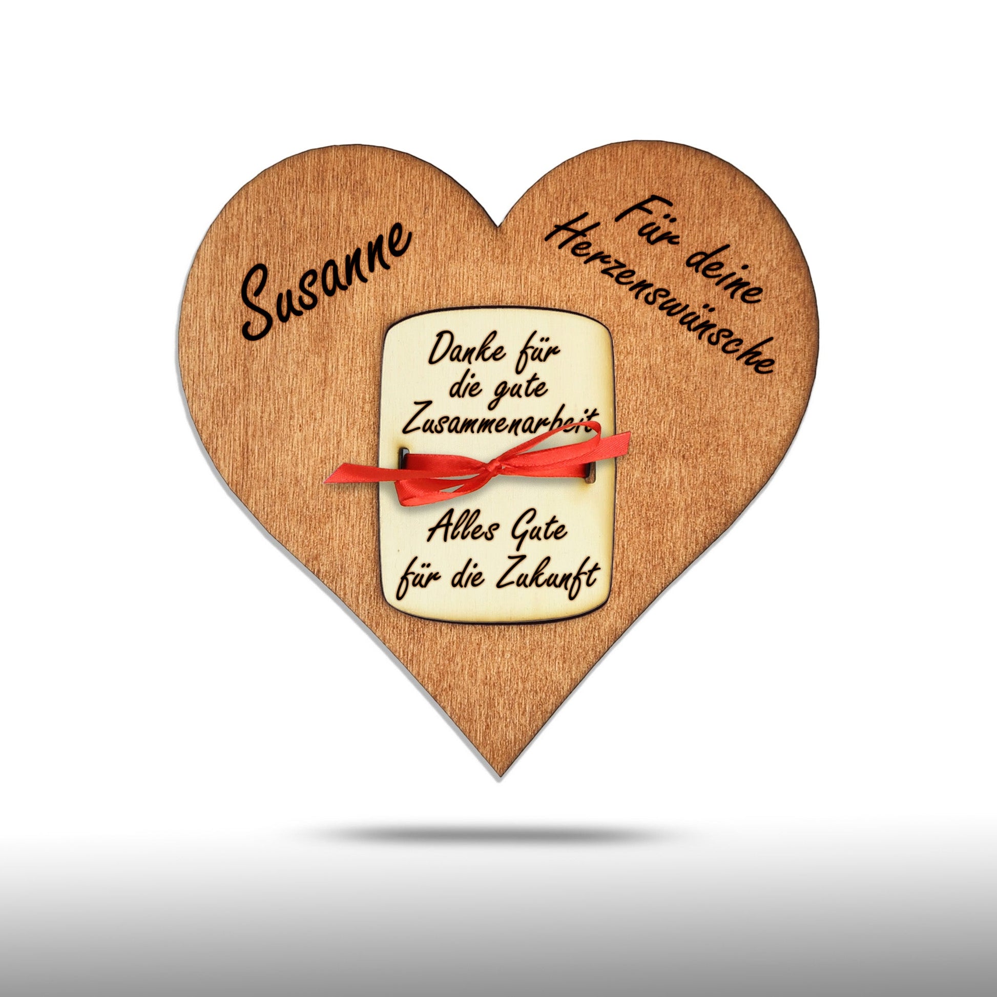 personalisiertes Herz aus Holz mit Geldfach | Wandbild | Geldgeschenk - Nanino Design Onlineshop - 