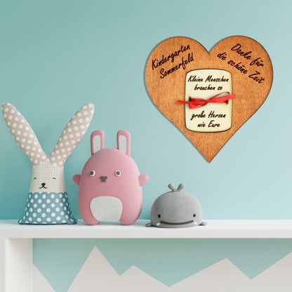 personalisiertes Herz aus Holz mit Geldfach | Wandbild | Geldgeschenk - Nanino Design Onlineshop - 