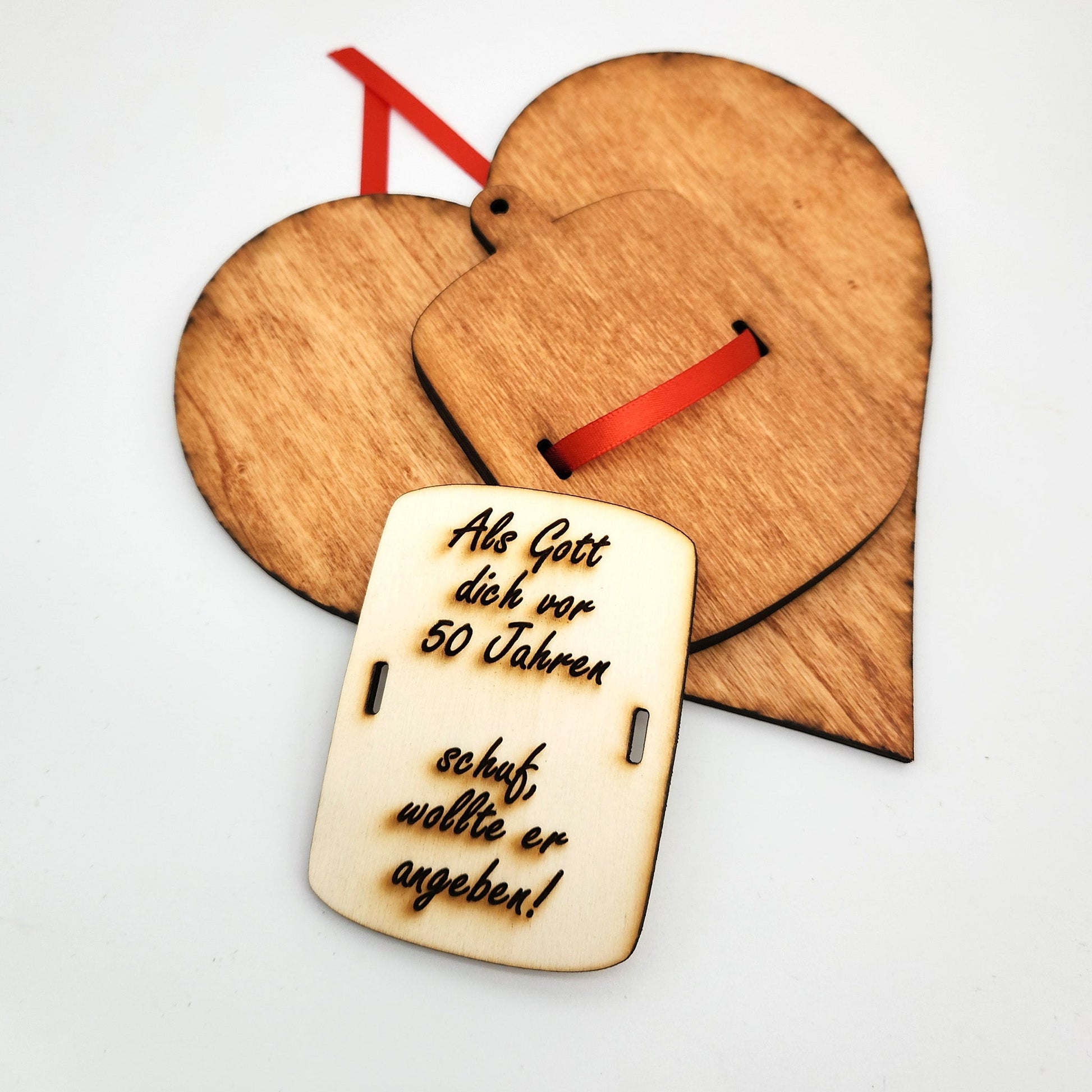 personalisiertes Herz "Geburtstag" aus Holz mit Geldfach | Wandbild | Geldgeschenk - Nanino Design Onlineshop - 