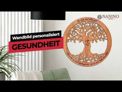 Wandbild Baum des Lebens "Gesundheit/Hoffnung", personalisiert
