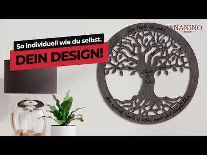 Wandbild Baum des Lebens "Familie", personalisiert