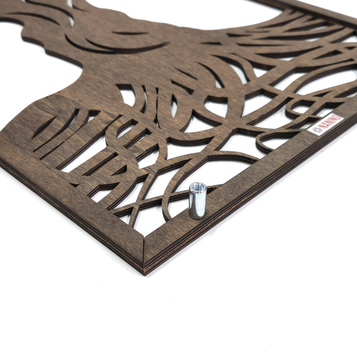 Wandbild Holz "Baum des Lebens" mit Wurzeln, 3teilig - Nanino Design - 