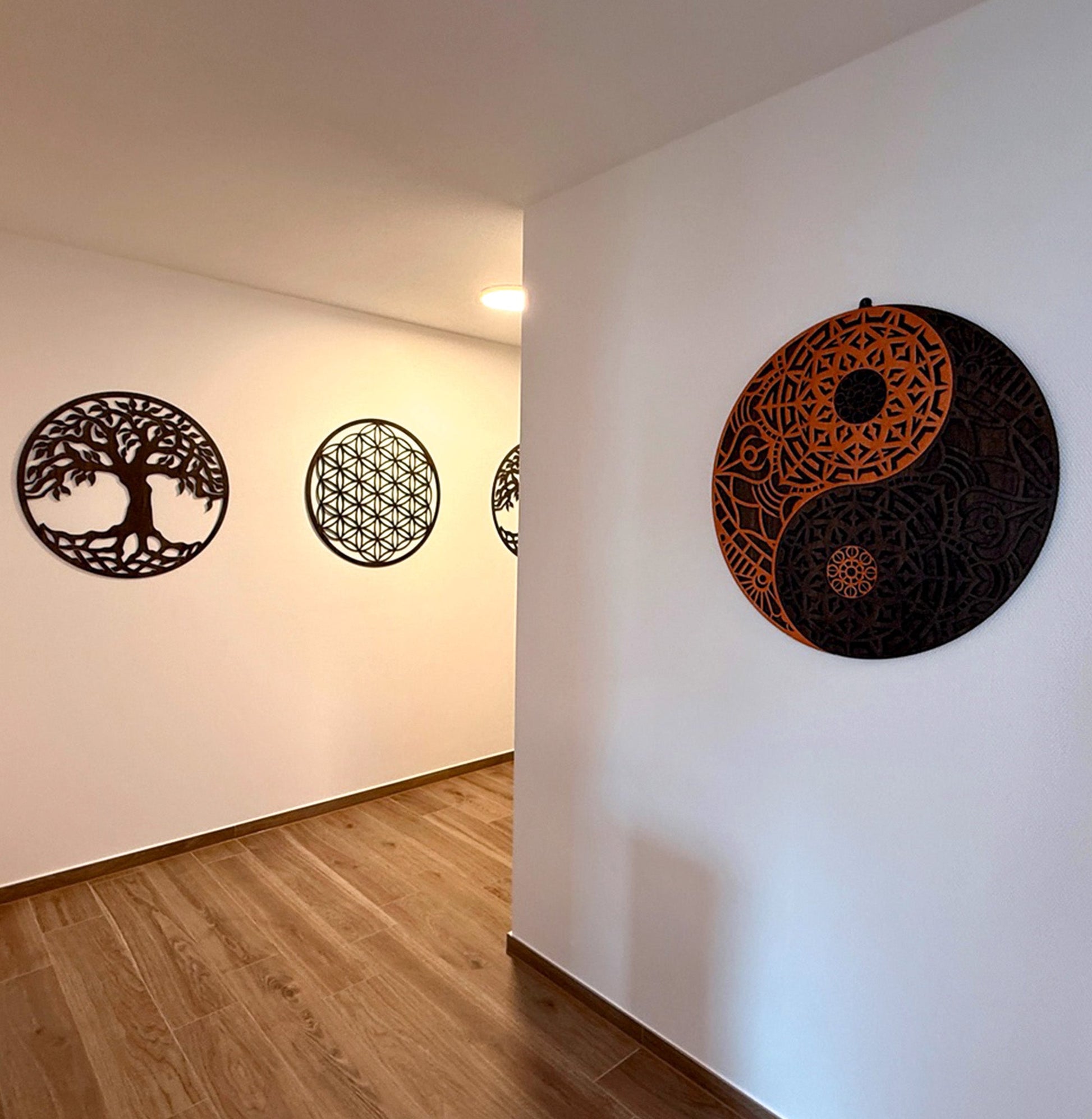 Wandbild "Yin Yang" Orient aus Holz - Nanino Design - 