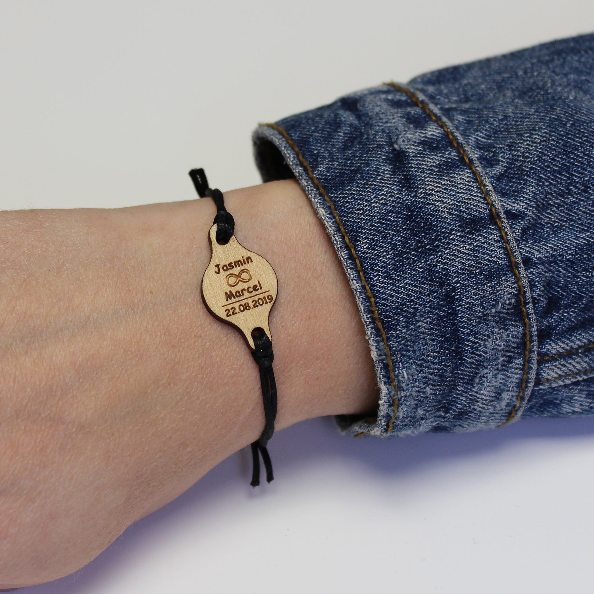 Armband "Liebe/Freundschaft" personalisiert - Nanino Design Onlineshop -