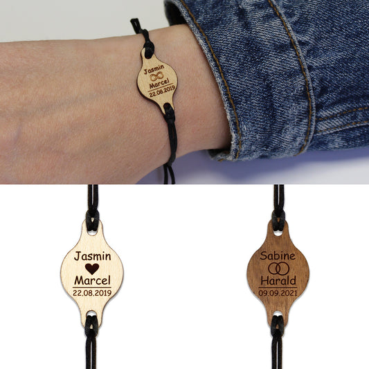 Armband "Liebe/Freundschaft" personalisiert - Nanino Design Onlineshop -