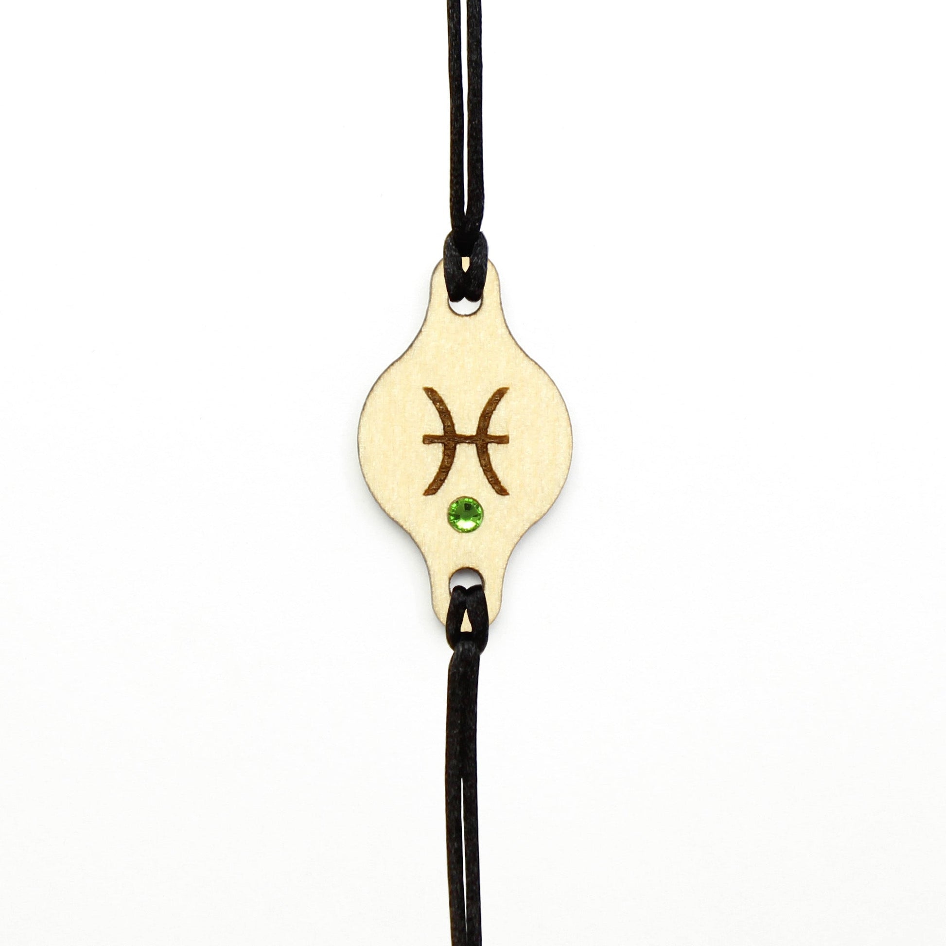 Armband Sternzeichen "Fische" mit Glitzerstein - Nanino Design Onlineshop -