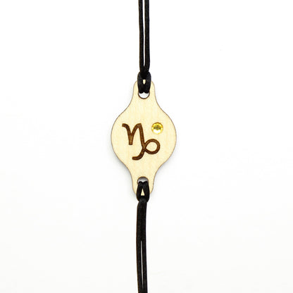Armband Sternzeichen "Steinbock" mit Glitzerstein - Nanino Design Onlineshop -