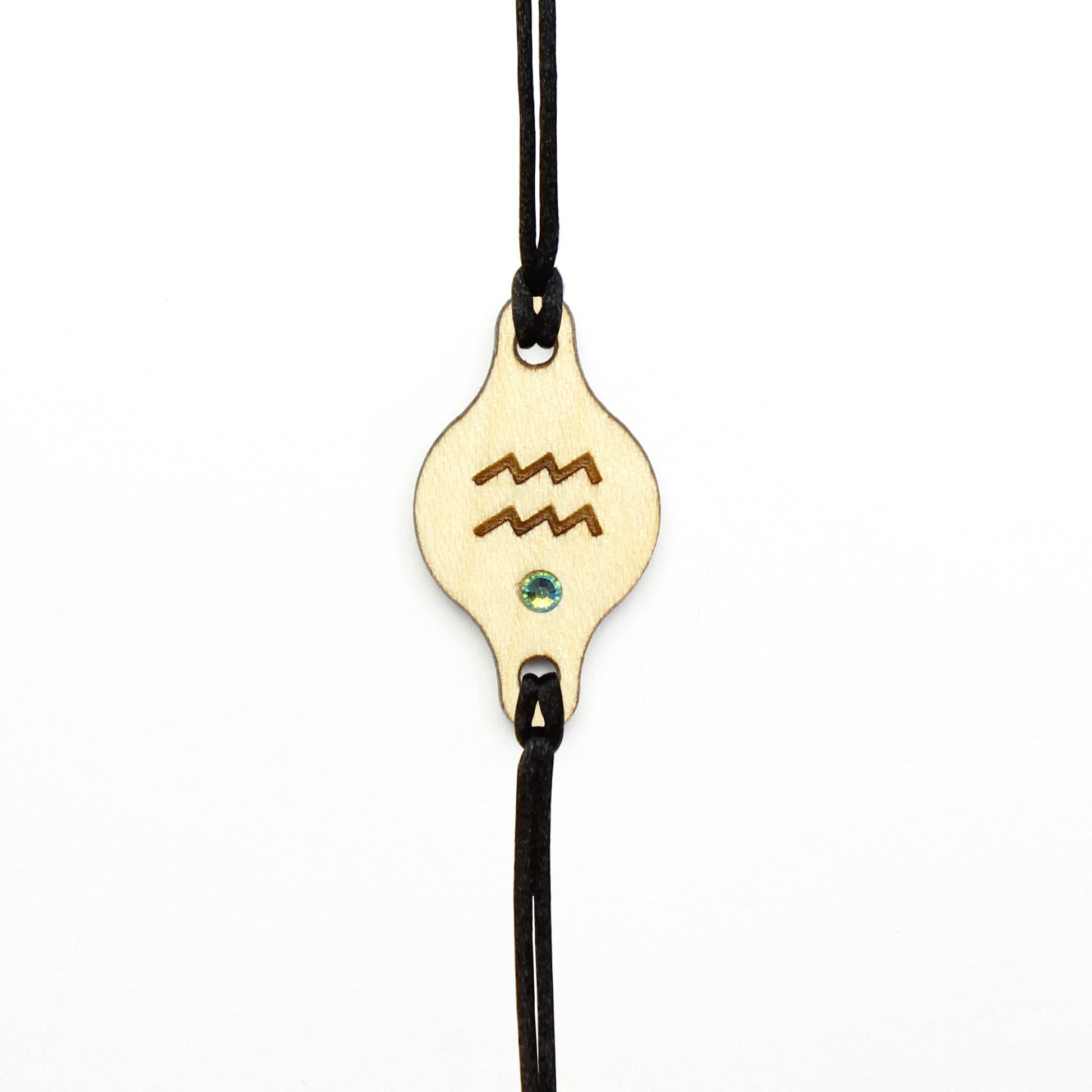 Armband Sternzeichen "Wassermann" mit Glitzerstein - Nanino Design Onlineshop -