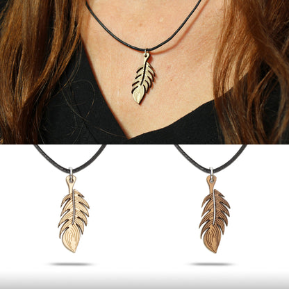 Halskette "Feder" - Nanino Design Onlineshop -