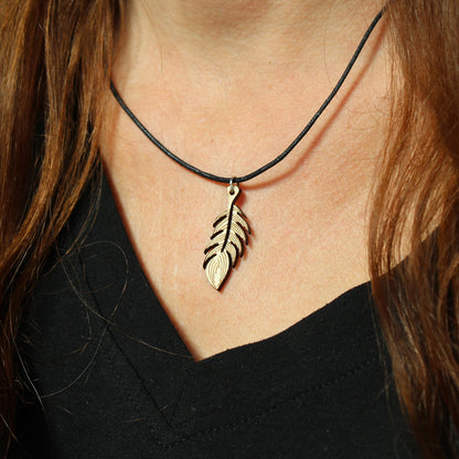 Halskette "Feder" - Nanino Design Onlineshop -