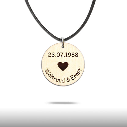 Halskette "Liebe/Freundschaft" personalisiert - Nanino Design Onlineshop -