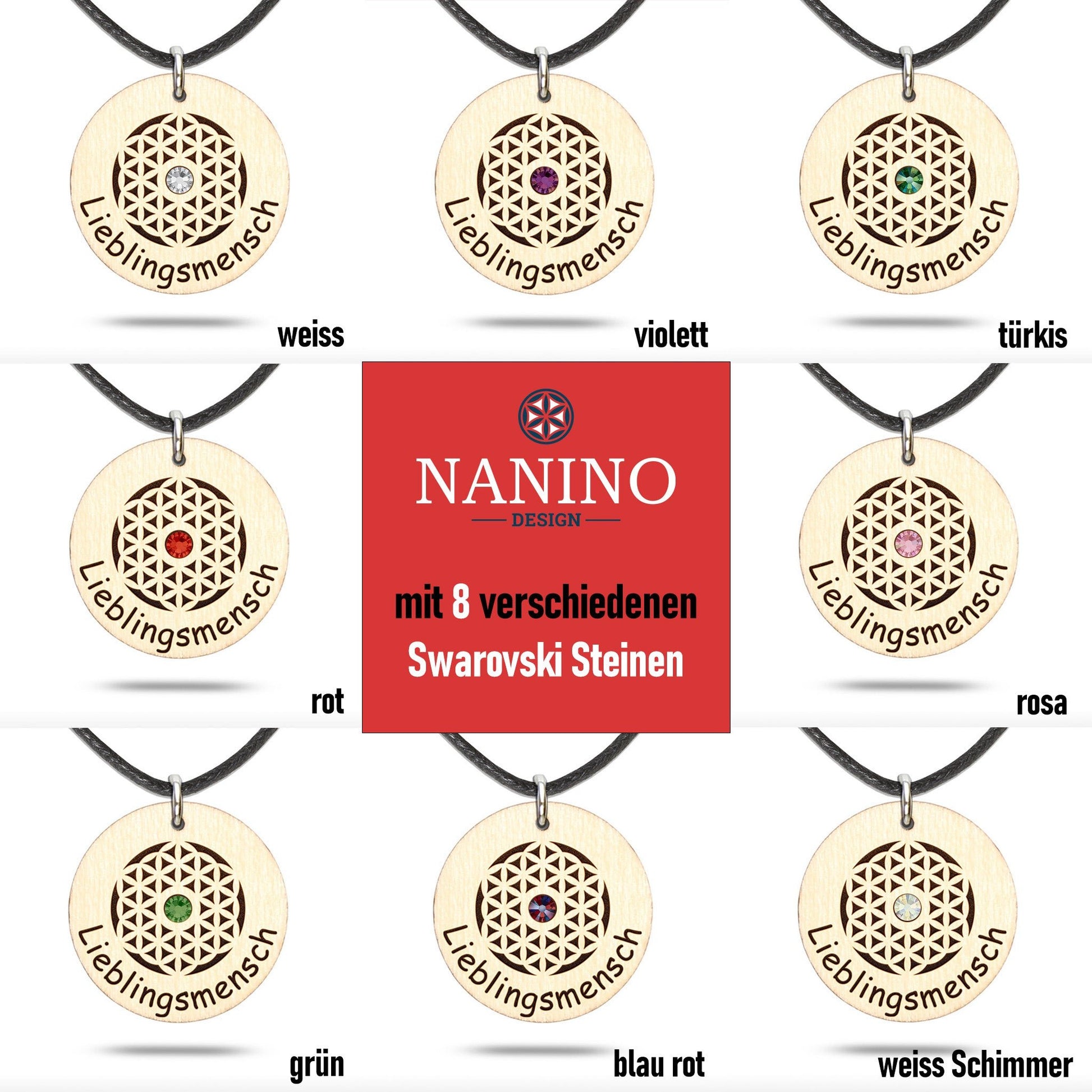 Halskette "Lieblingsmensch" - Nanino Design Onlineshop -
