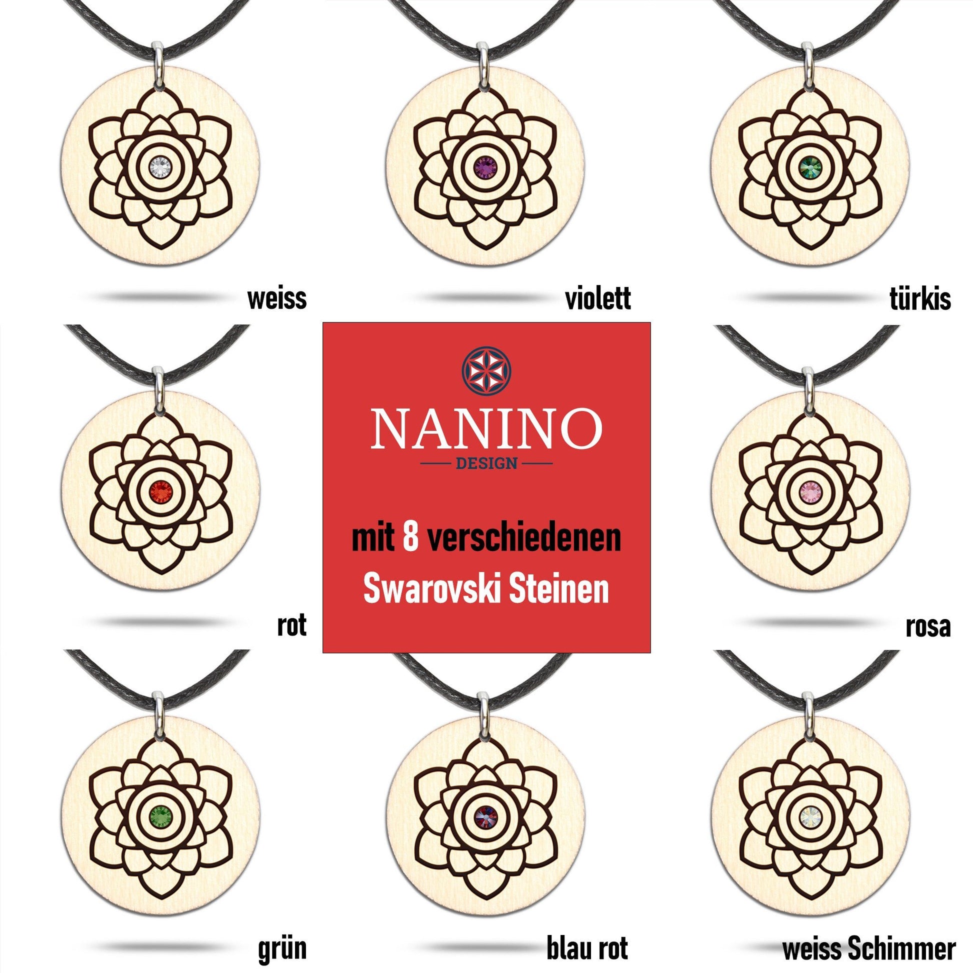 Halskette "Mandala", rund - Nanino Design Onlineshop -