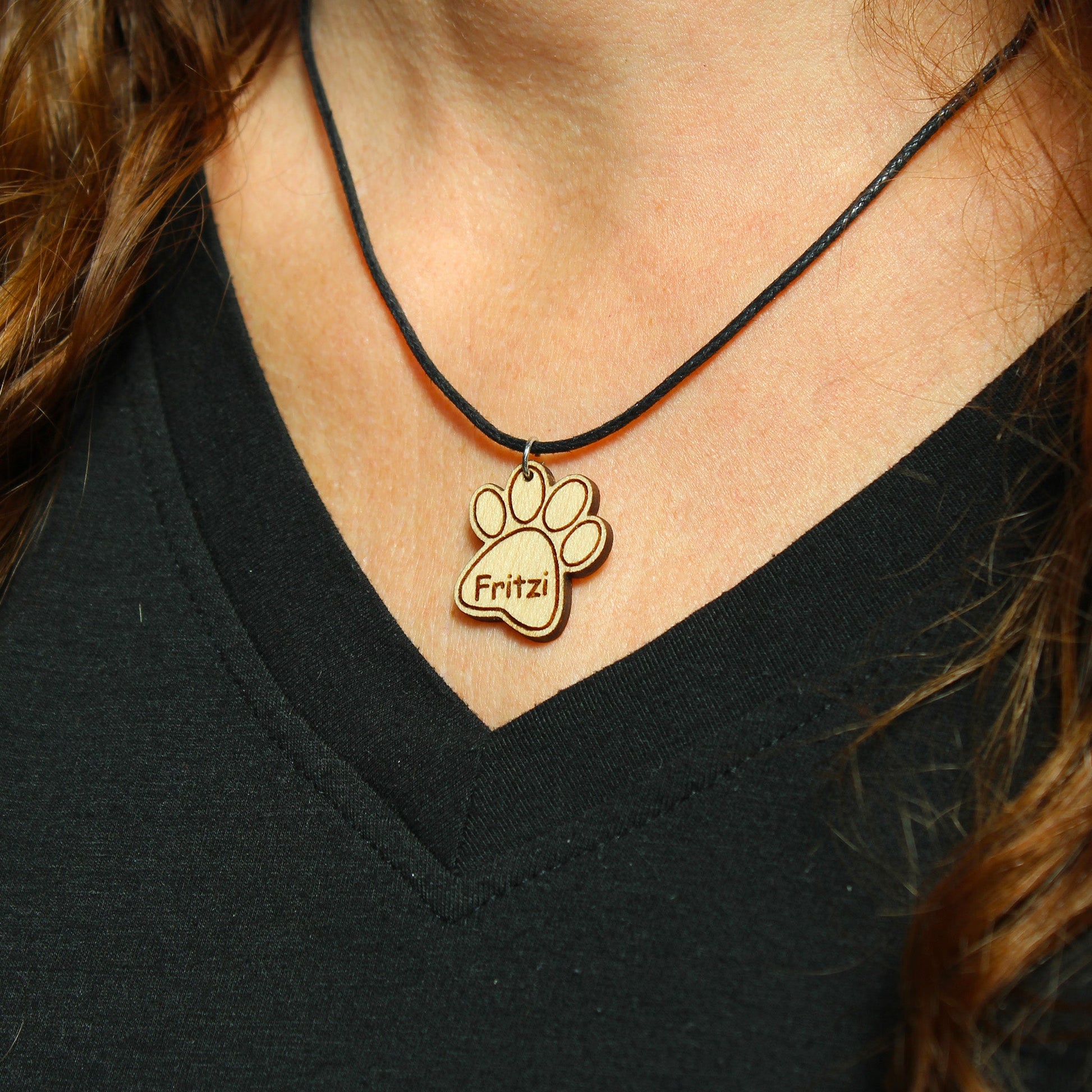 Halskette "Pfote ohne Kralle" personalisiert - Nanino Design Onlineshop -