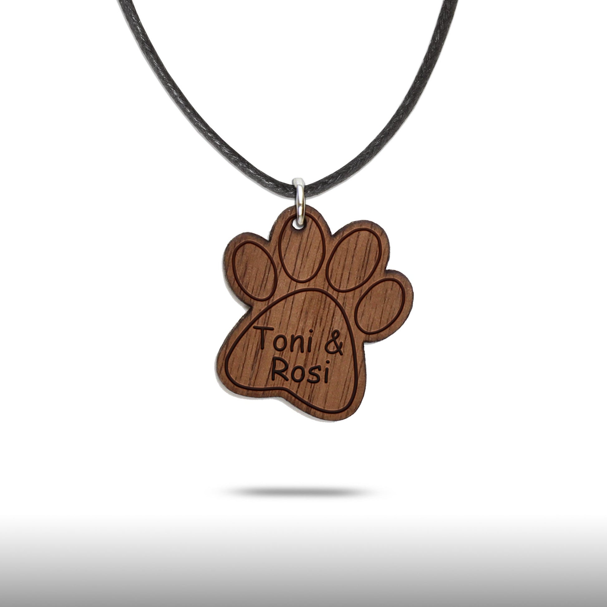 Halskette "Pfote ohne Kralle" personalisiert - Nanino Design Onlineshop -