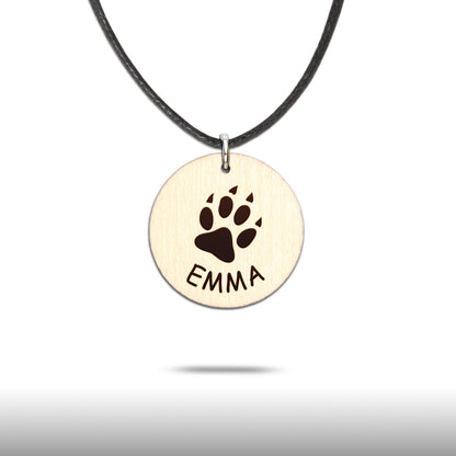 Halskette "Pfote" personalisiert - Nanino Design Onlineshop -