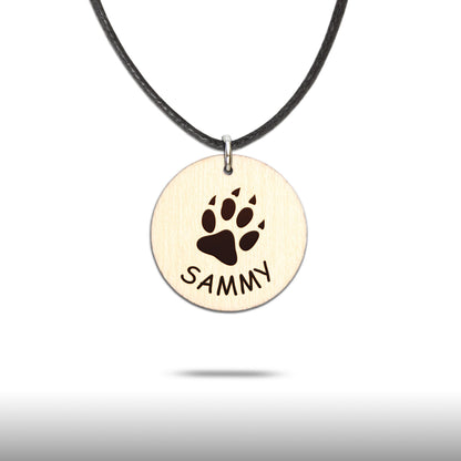 Halskette "Pfote" personalisiert - Nanino Design Onlineshop -