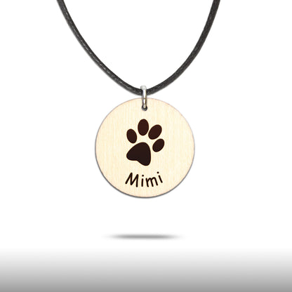Halskette "Pfote" personalisiert - Nanino Design Onlineshop -