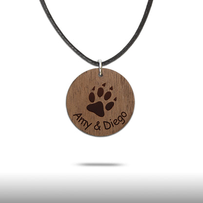 Halskette "Pfote" personalisiert - Nanino Design Onlineshop -