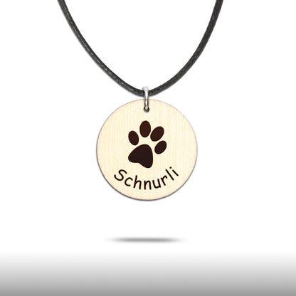 Halskette "Pfote" personalisiert - Nanino Design Onlineshop -