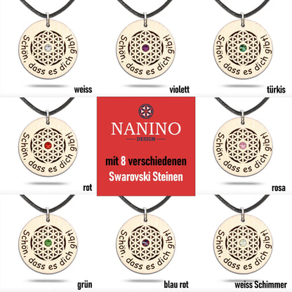 Halskette "Schön, dass es dich gibt" - Nanino Design Onlineshop -
