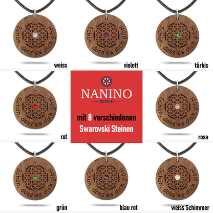 Halskette "Schön, dass es dich gibt" - Nanino Design Onlineshop -