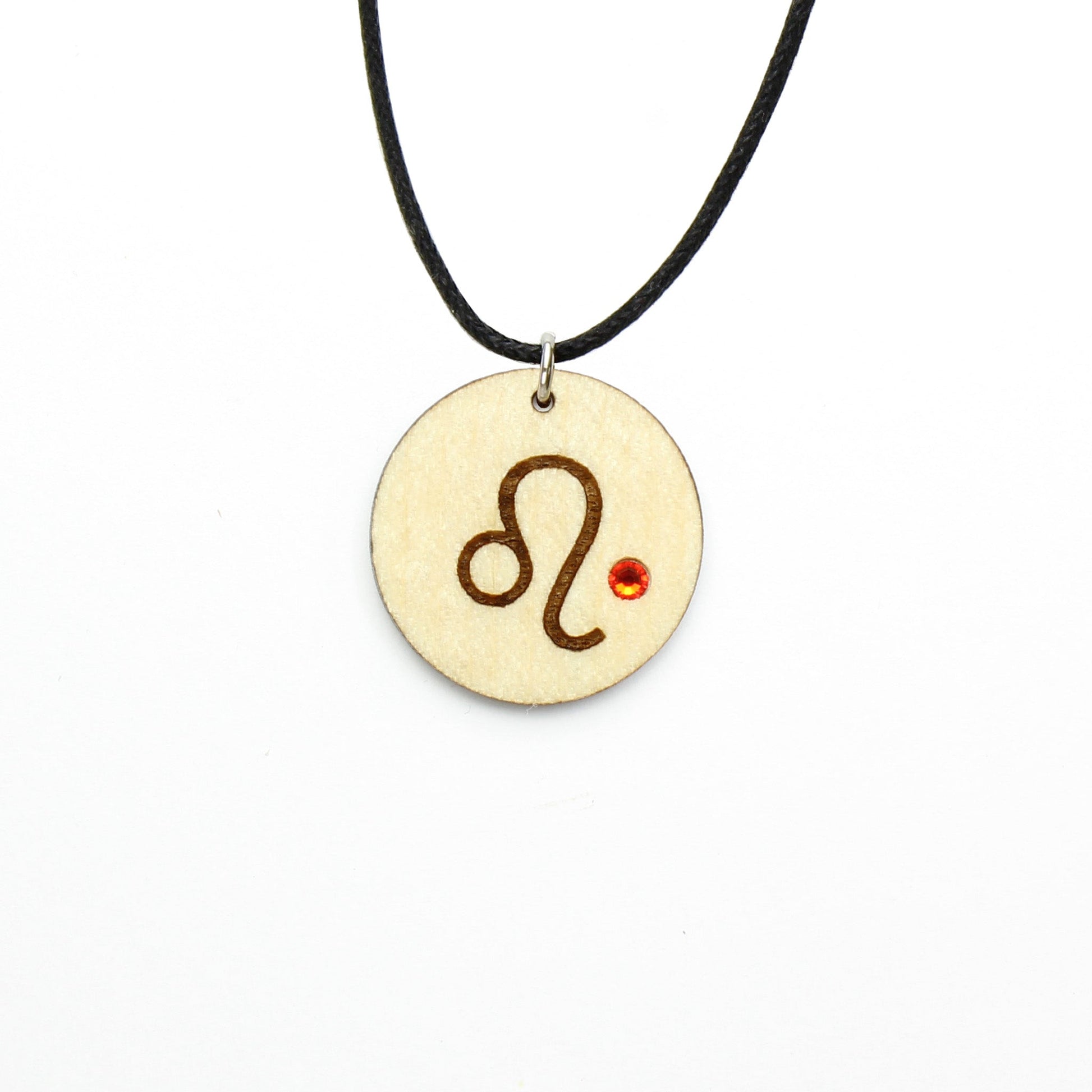 Halskette Sternzeichen "Löwe" mit Glitzerstein - Nanino Design Onlineshop -