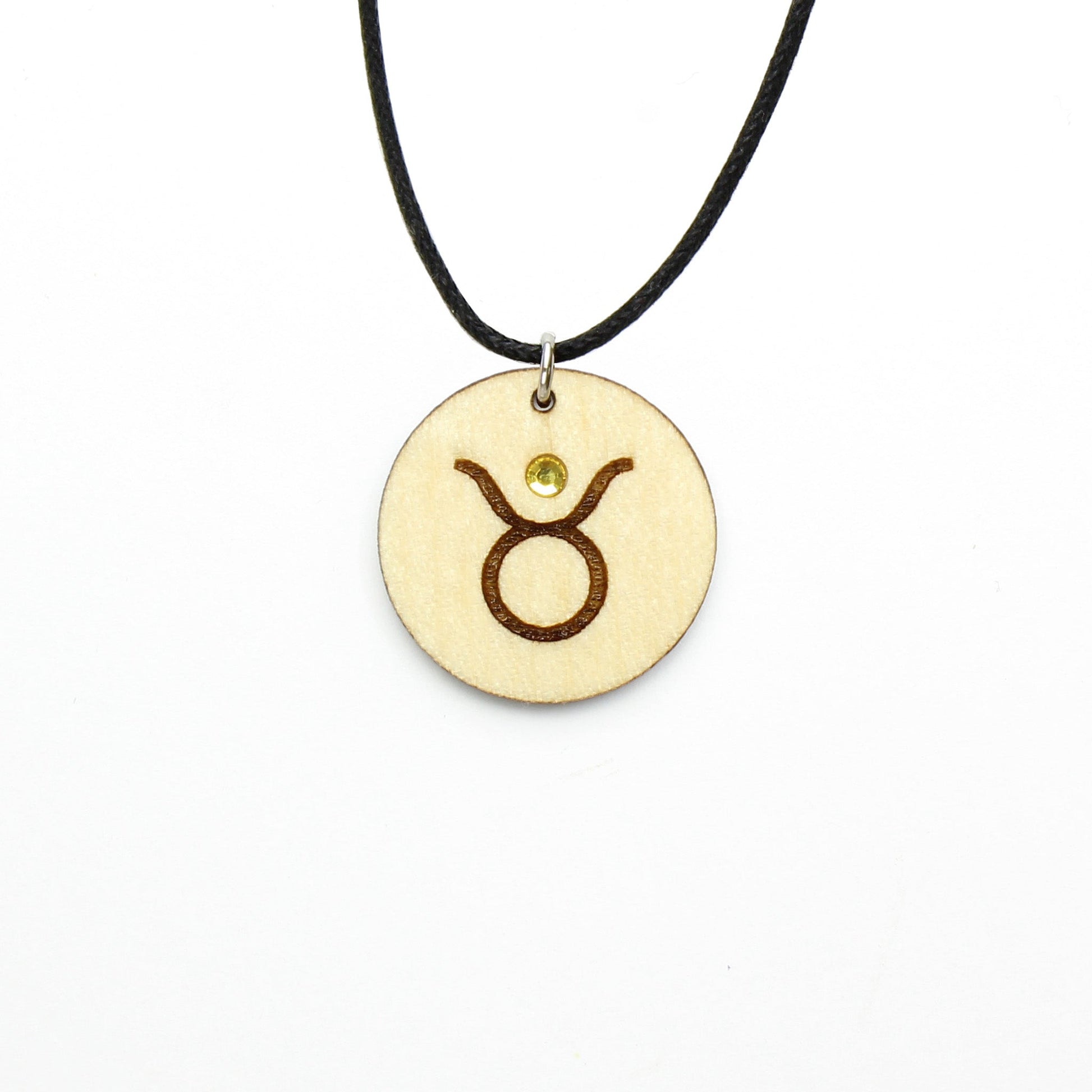 Halskette Sternzeichen "Stier" mit Glitzerstein - Nanino Design Onlineshop -