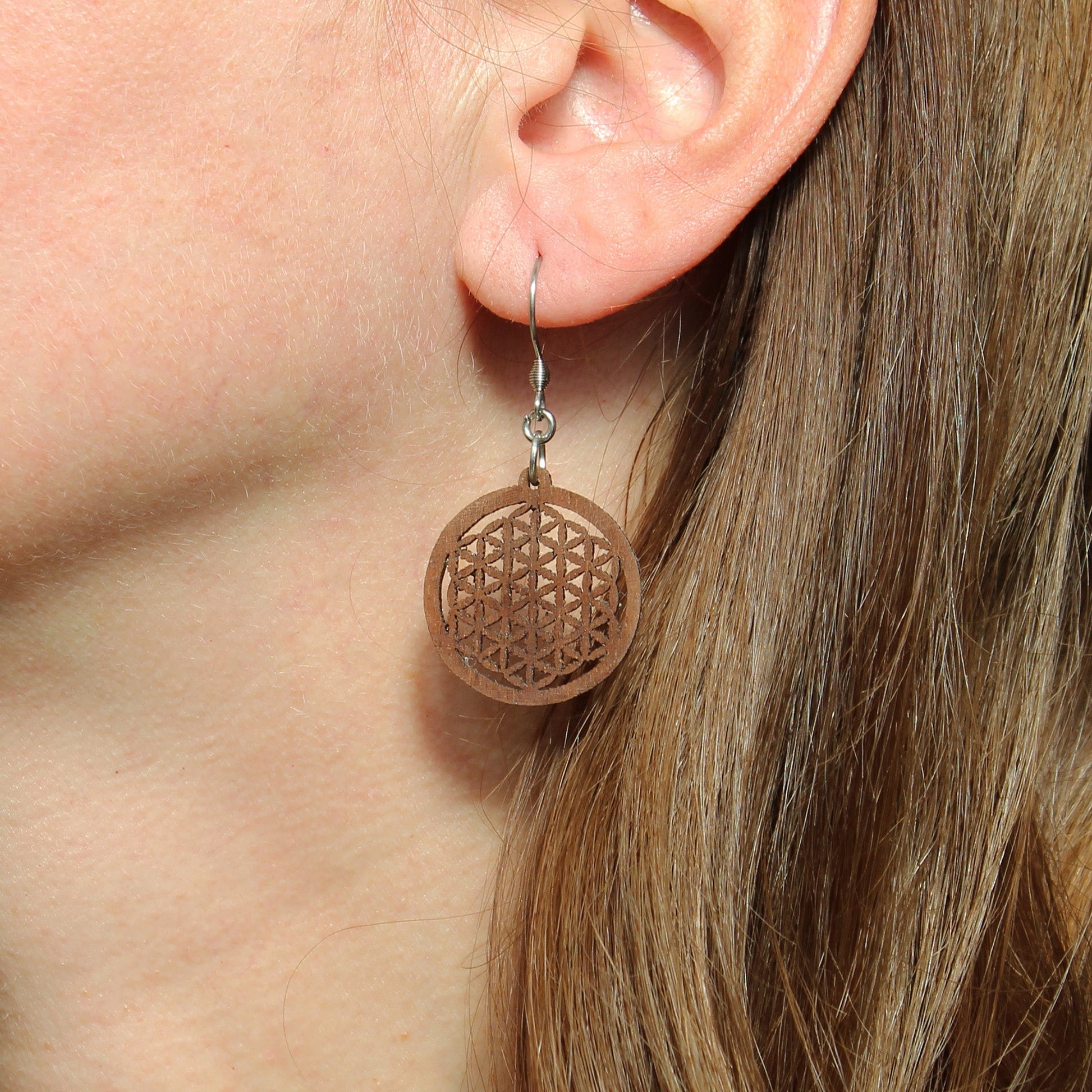 Ohrringe "Blume des Lebens", klein - Nanino Design Onlineshop -