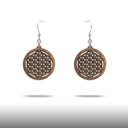 Ohrringe "Blume des Lebens", klein - Nanino Design Onlineshop -