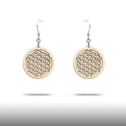 Ohrringe "Blume des Lebens", klein - Nanino Design Onlineshop -