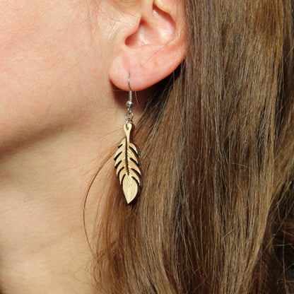 Ohrringe "Feder" - Nanino Design Onlineshop -