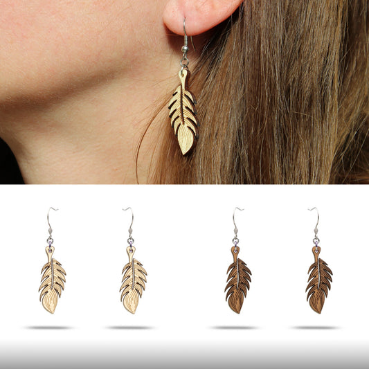 Ohrringe "Feder" - Nanino Design Onlineshop -