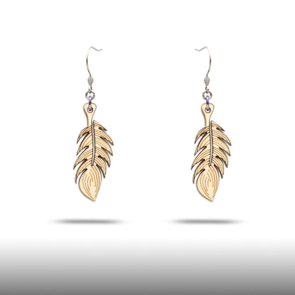 Ohrringe "Feder" - Nanino Design Onlineshop -