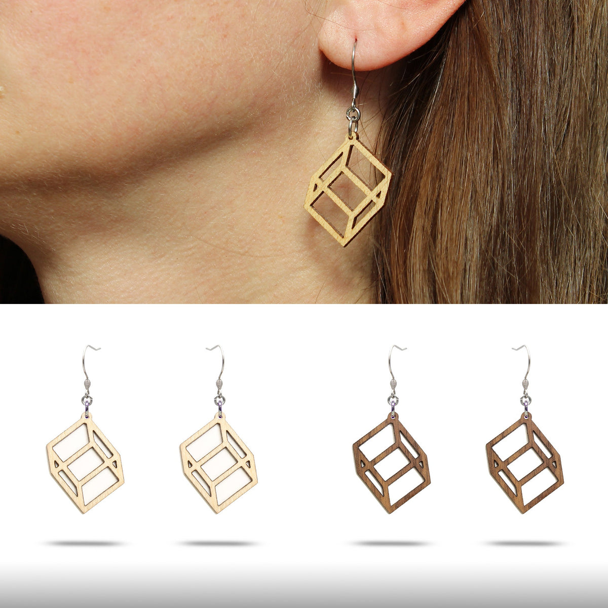 Ohrringe "Würfel" - Nanino Design Onlineshop -