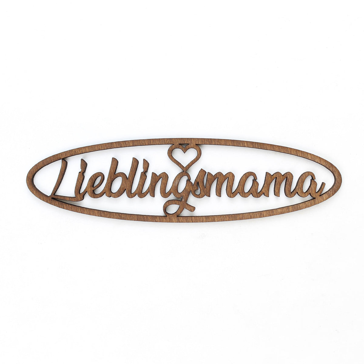 Spruch Holz oval "Lieblingsmama" - Nanino Design Onlineshop -