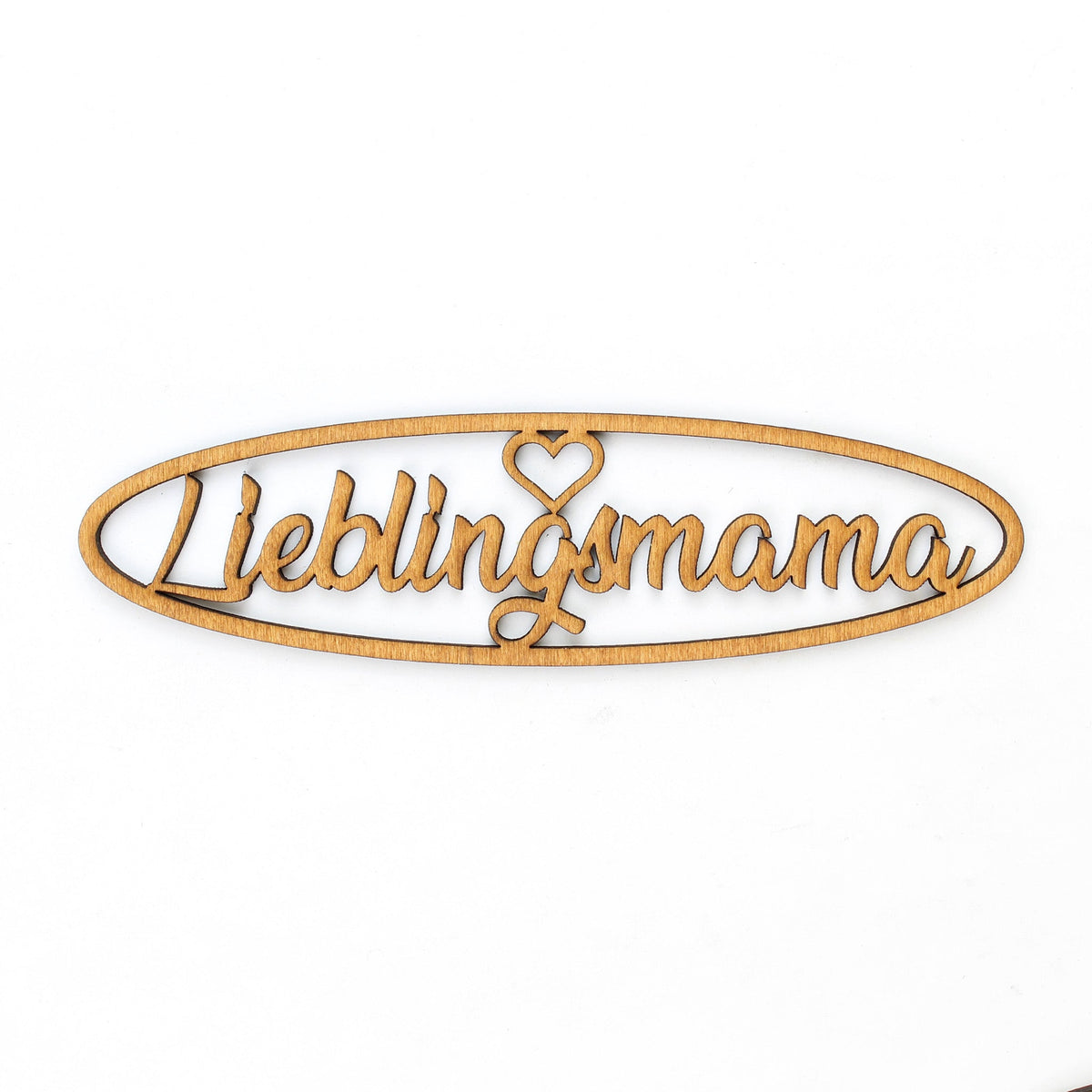 Spruch Holz oval "Lieblingsmama" - Nanino Design Onlineshop -