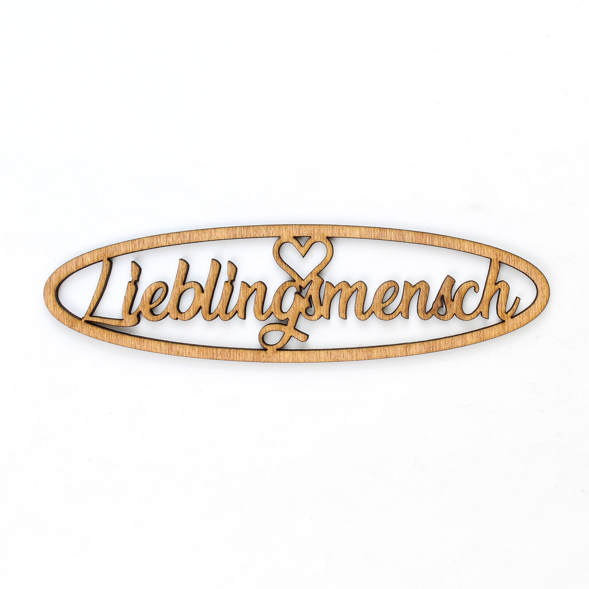 Spruch Holz oval "Lieblingsmensch" - Nanino Design Onlineshop -