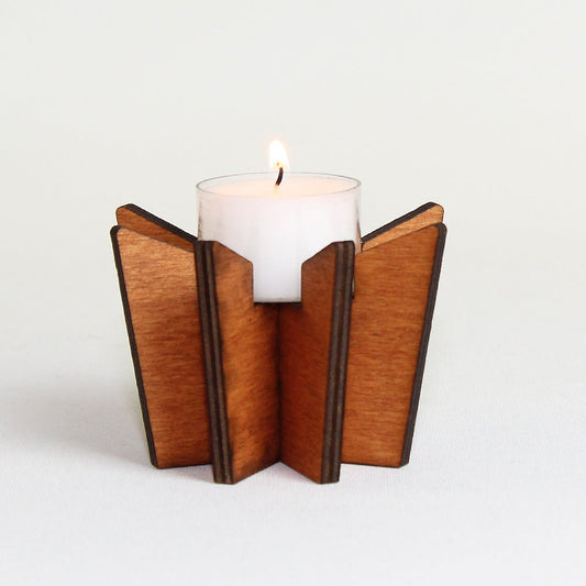 Teelichthalter Holz "Stern" - Nanino Design Onlineshop -